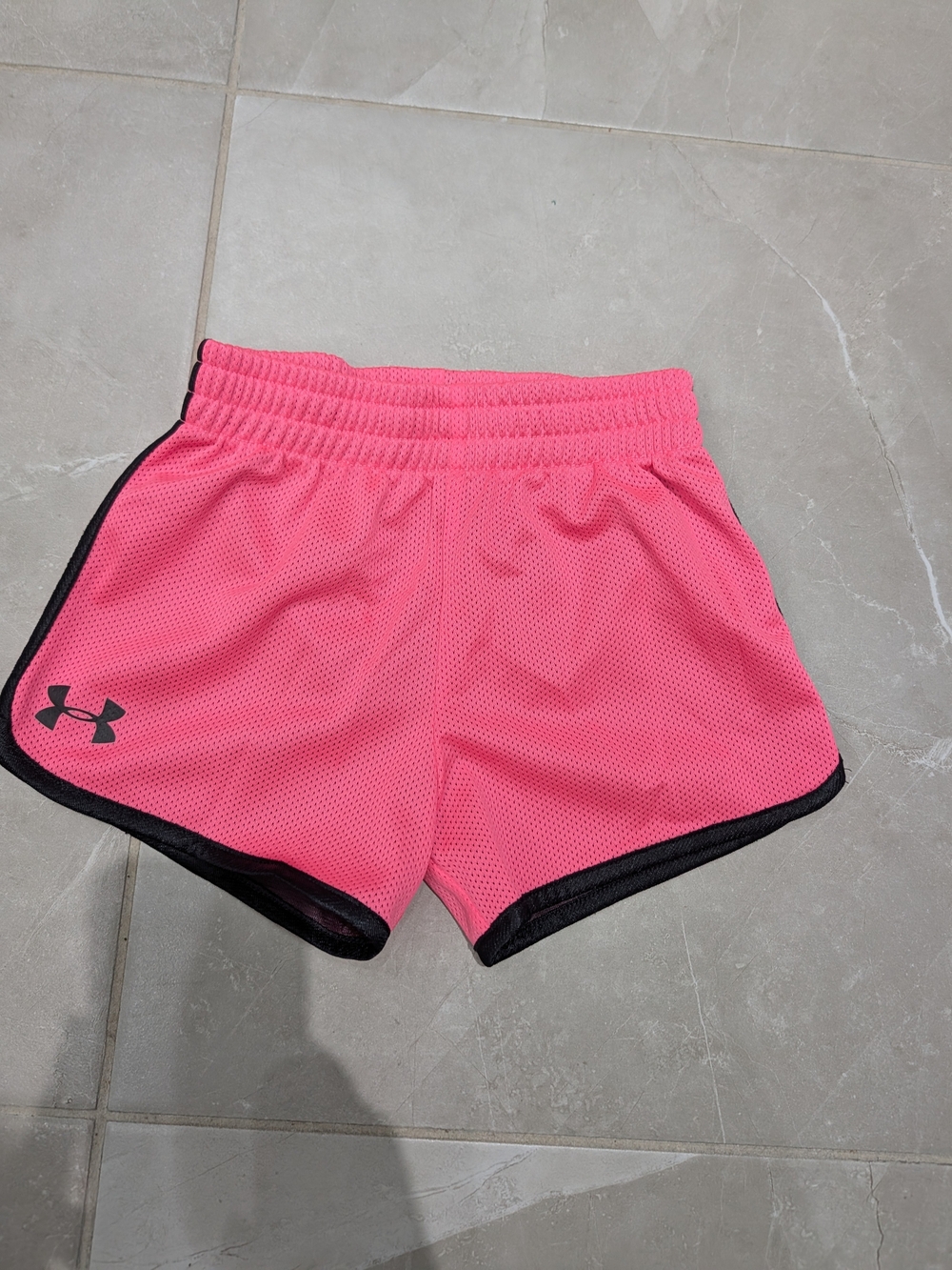 5/$35 Under Armour Girls’ Pink Mesh Athletic Shorts – Size 4 | Sport